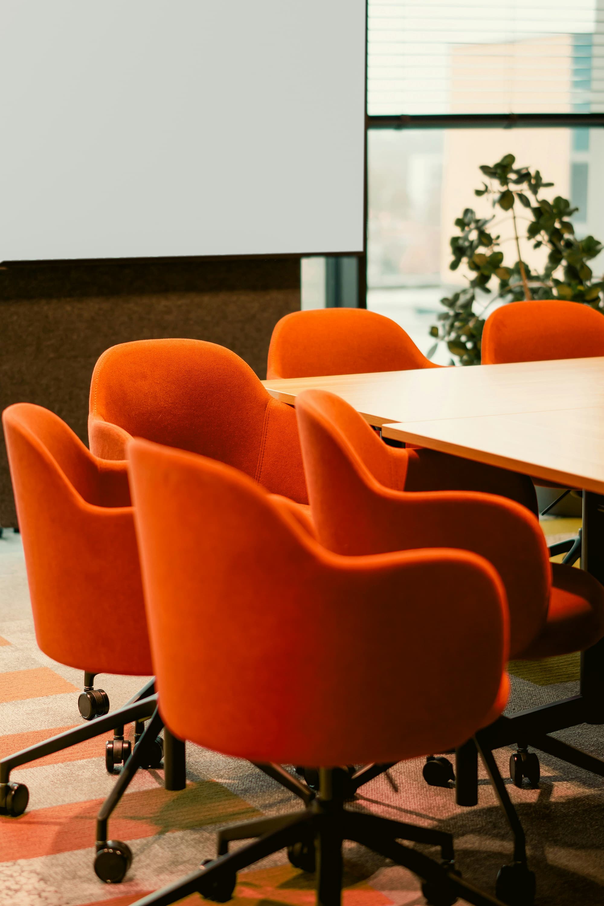 Corporate boardroom meeting