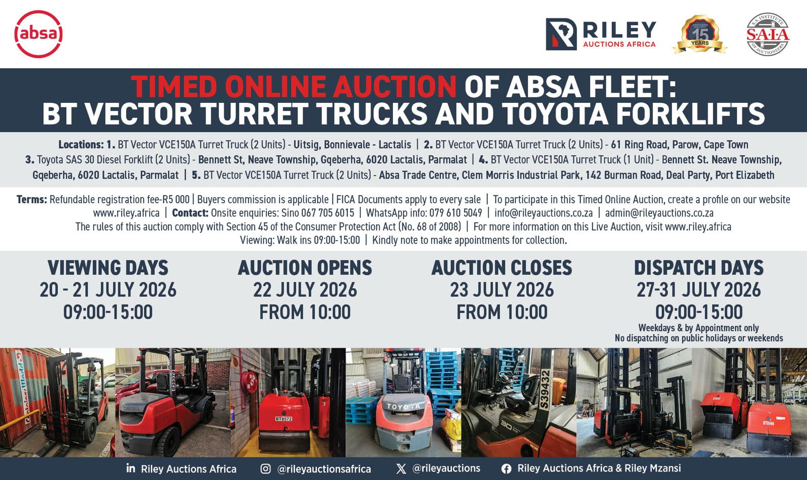Fleet asset disposal auction